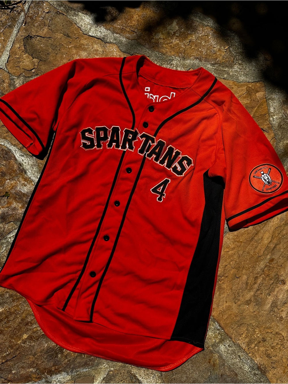 San Francisco Spartans Baseball Jersey Gehrig #4 Size Large